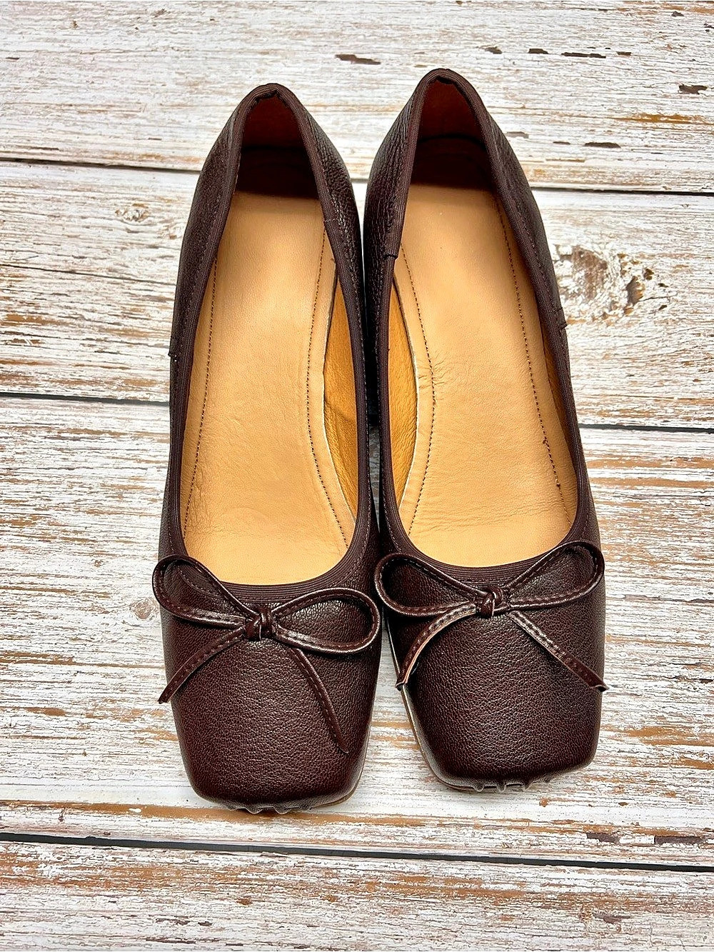 Brown Bow Heels